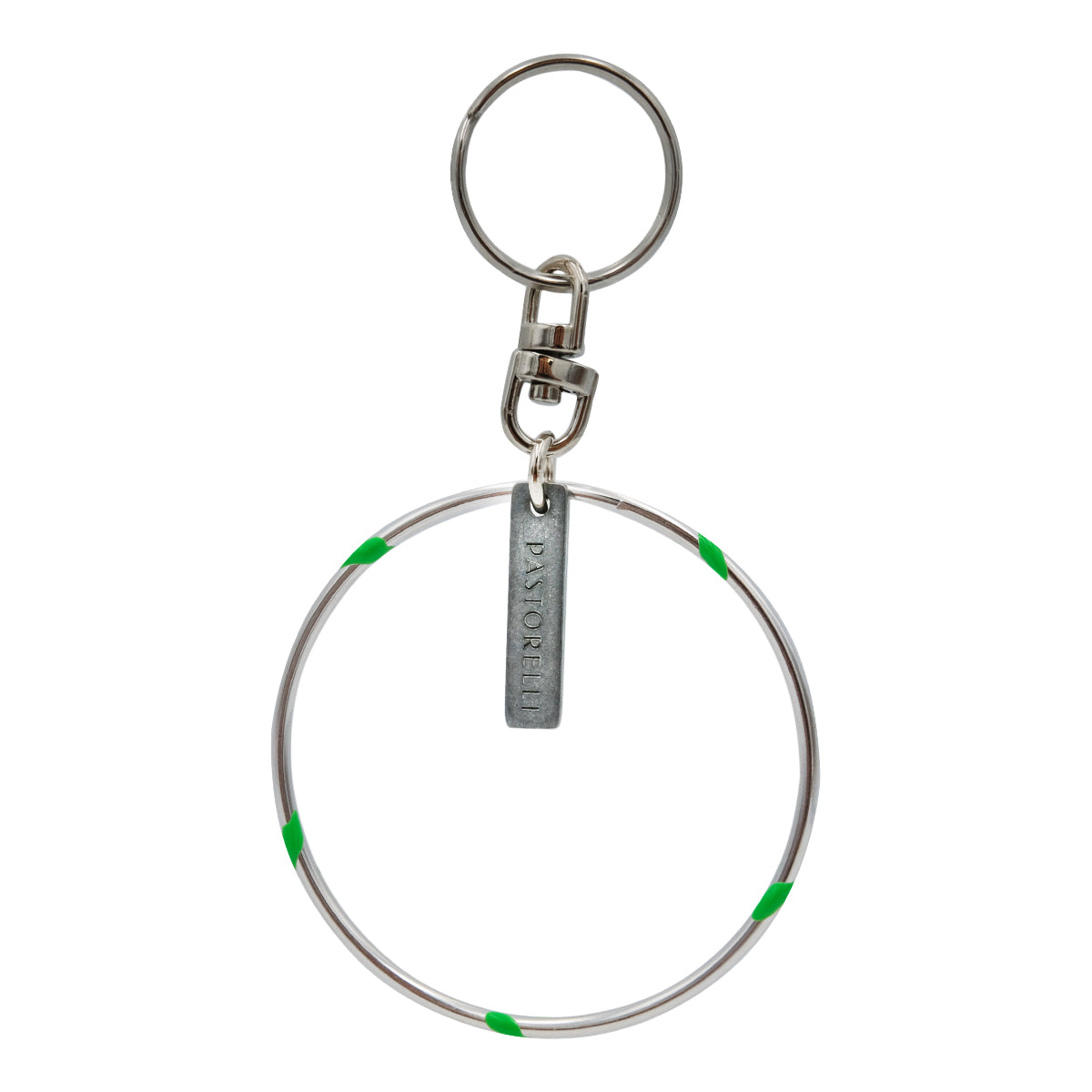 PASTORELLI Portachiavi cerchio Argento lucido Verde