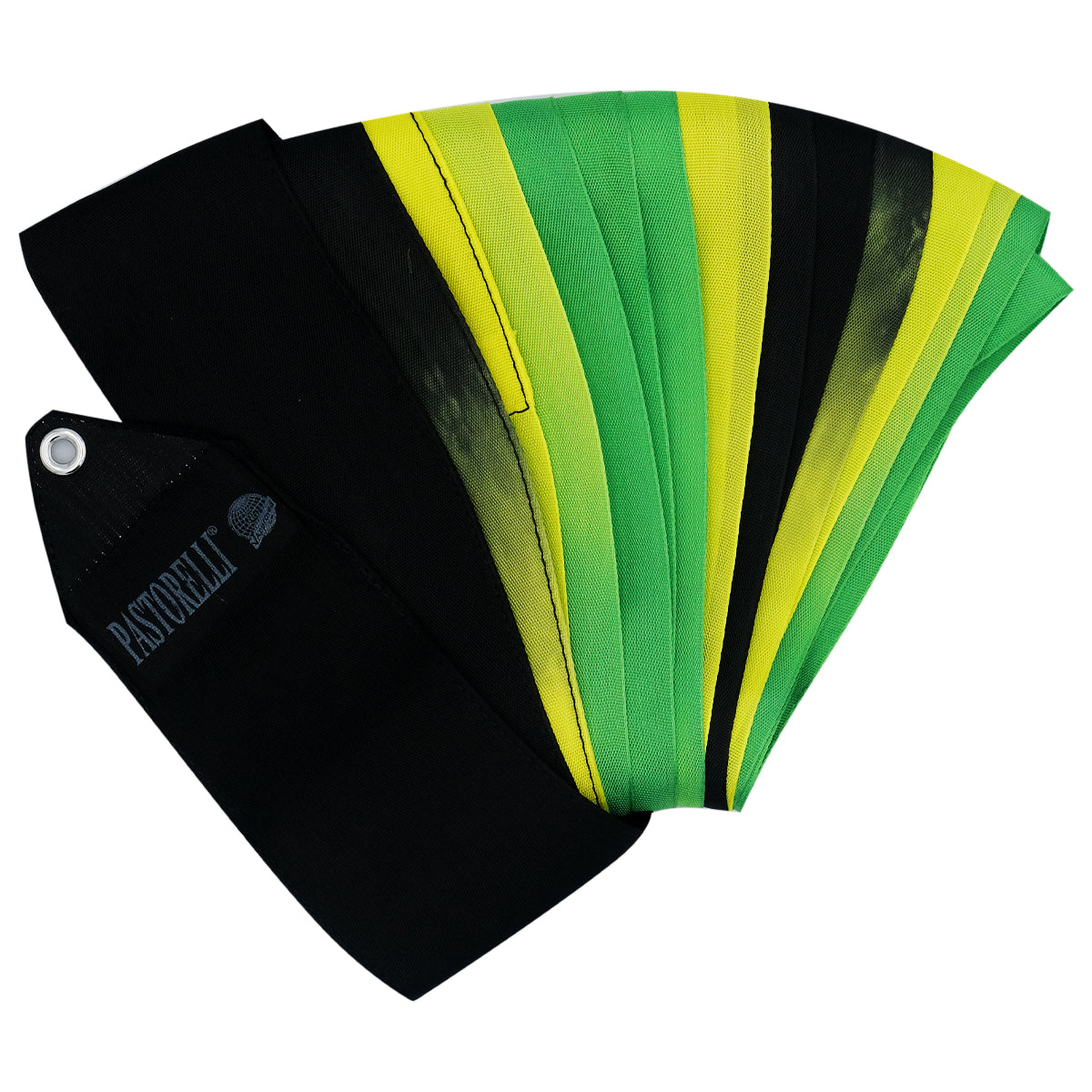 PASTORELLI Nastro sfumato 6m Nero Giallo Verde