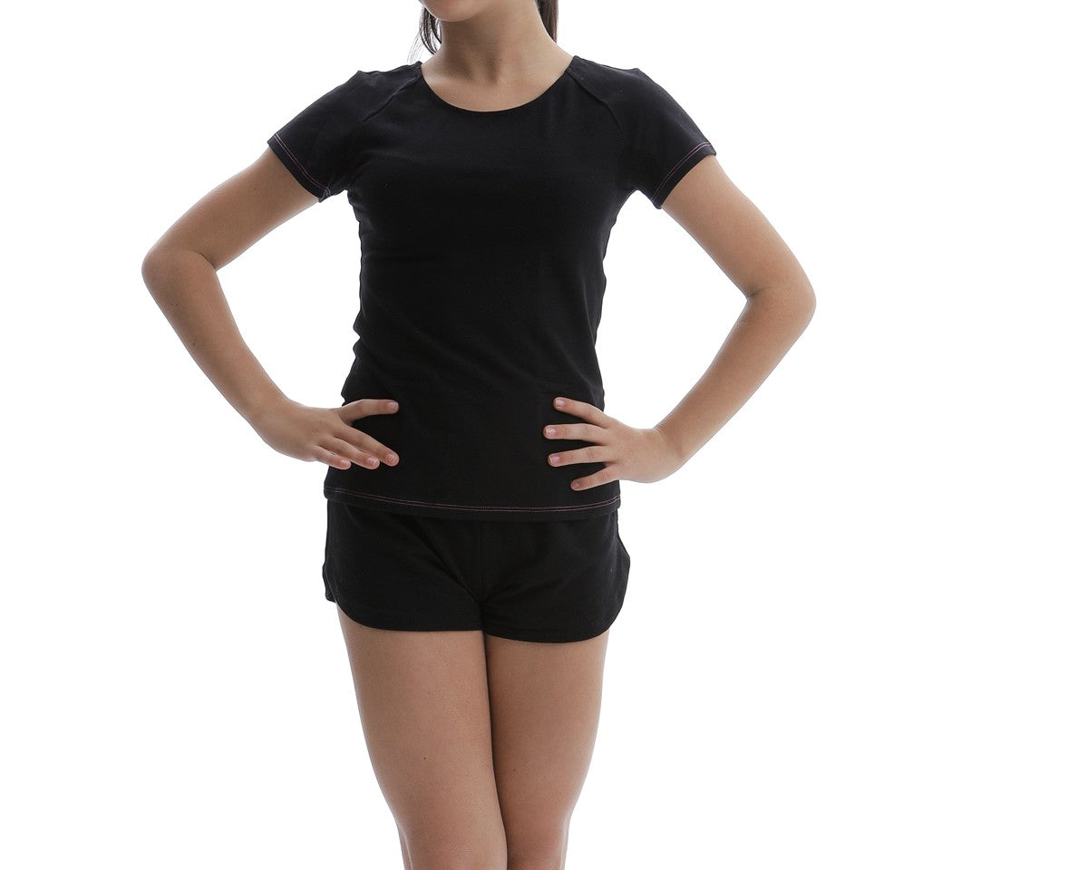 PASTORELLI T-shirt raglan cotone Nero