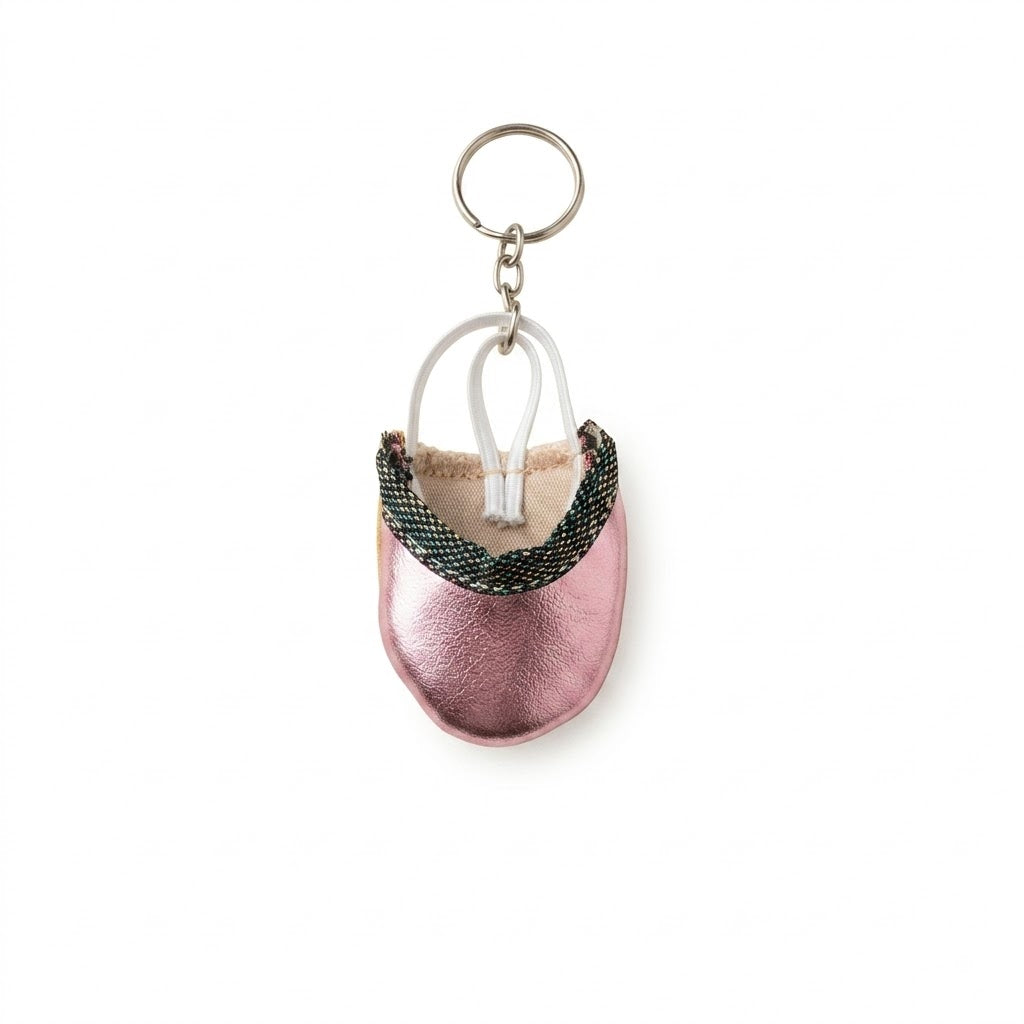 DVILLENA Portachiavi mezzepunte rosa metal