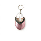 DVILLENA Portachiavi mezzepunte rosa metal