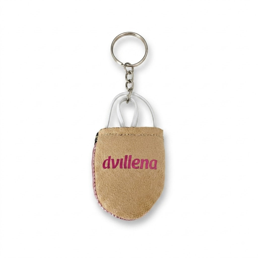DVILLENA Portachiavi mezzepunte rosa metal