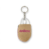 DVILLENA Portachiavi mezzepunte rosa metal