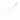 CHACOTT Bastoncino Metallizzato Standard Argento con Impugnatura Rossa 698 - 60 cm