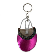 DVILLENA Portachiavi mezzepunte fucsia metal