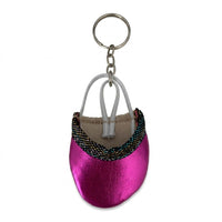 DVILLENA Portachiavi mezzepunte fucsia metal