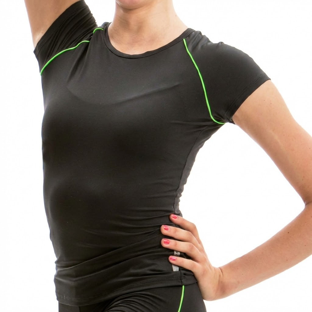 PASTORELLI T-shirt raglan Color Line Verde  fluo